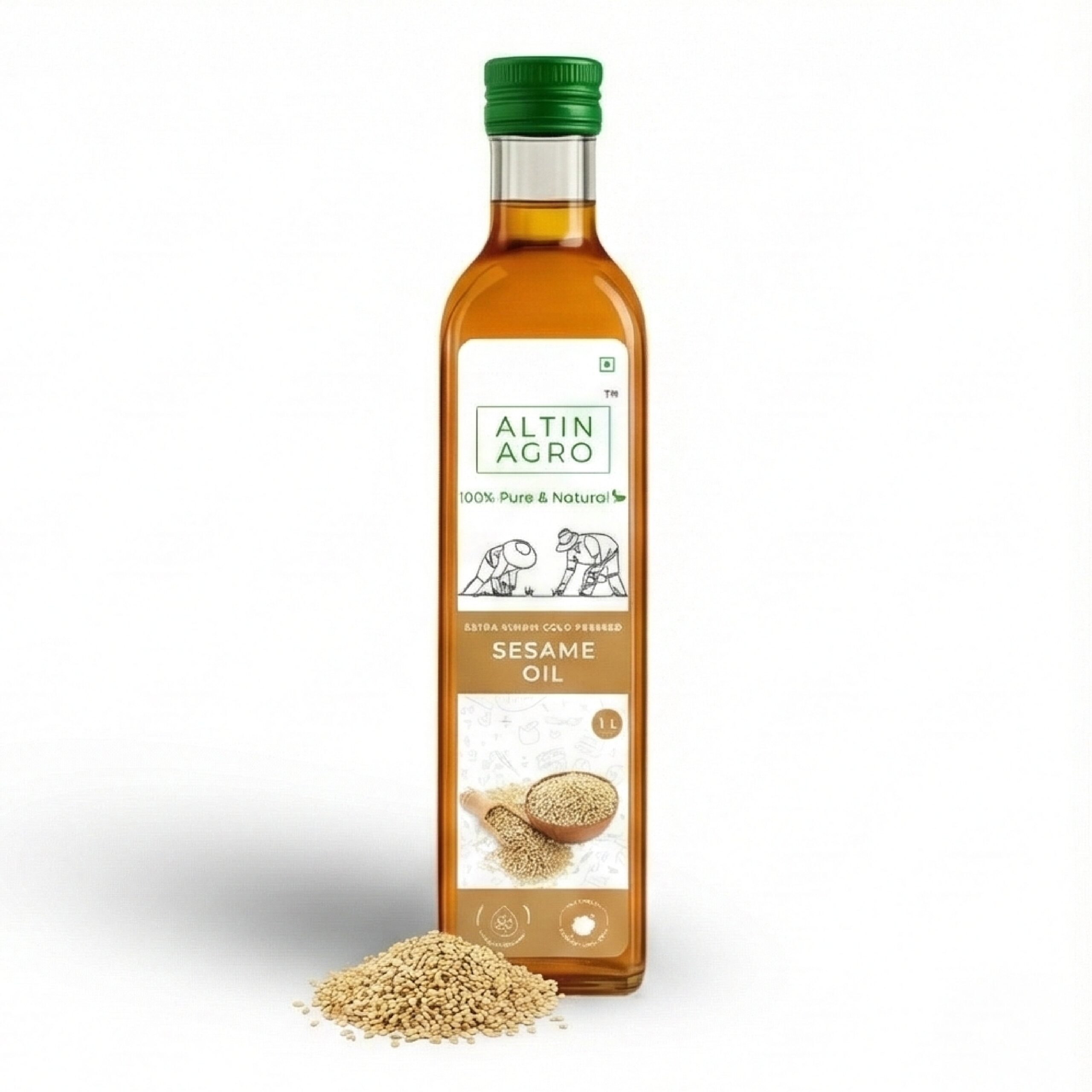ALTIN AGRO Extra Virgin Cold Pressed Sesame Oil (1L)